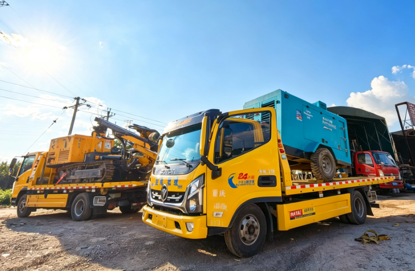 Sale of various DTH drills, high-lift drills and air compressors.