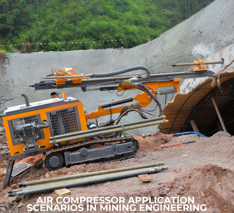 Various down-the-hole drills, high-lift drills and air compressors for sale